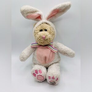 Starbucks 2003 Plush Bunny Teddy in White and Pink